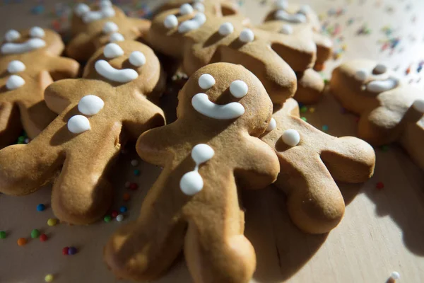 Galletas de jengibre hombre pan para Navidad — Foto de Stock