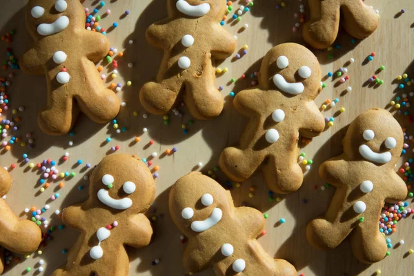 Galletas de jengibre hombre pan para Navidad — Foto de Stock