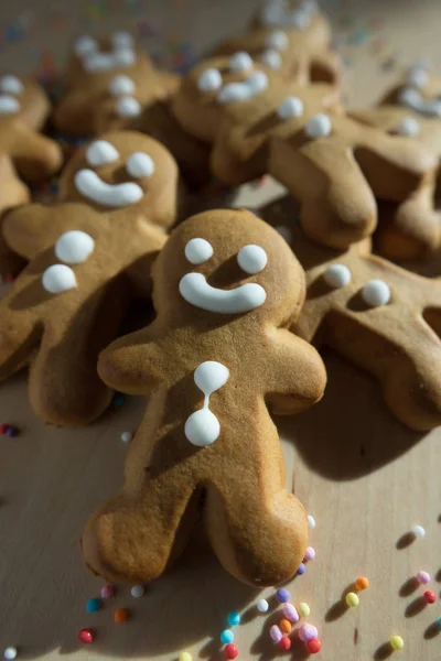 Galletas de jengibre hombre pan para Navidad — Foto de Stock