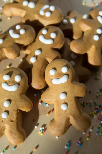 Galletas de jengibre hombre pan para Navidad — Foto de Stock