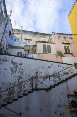 Güzel renkli evler adanın Procida, İtalya. 