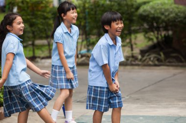 Bangkok bir üniversitede Çocuk Bahçesi dur eğlen