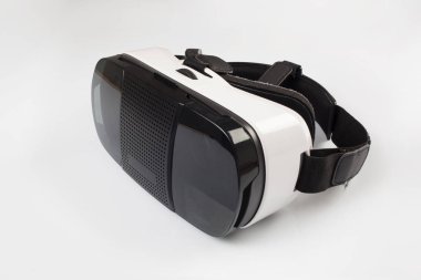 Vr gözlükleri, beyaz arkaplanda izole edilmiş..