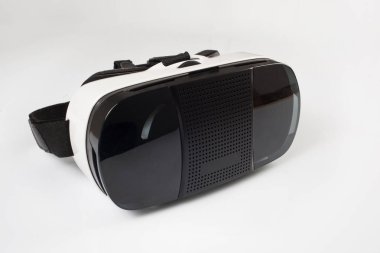 Vr gözlükleri, beyaz arkaplanda izole edilmiş..