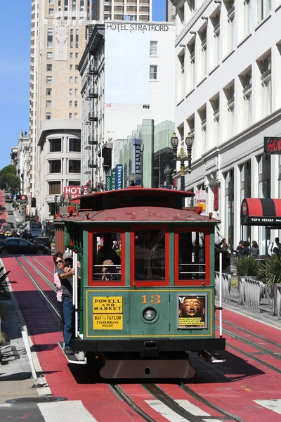 Teleférico histórico de San Francisco, Estados Unidos — Foto de Stock
