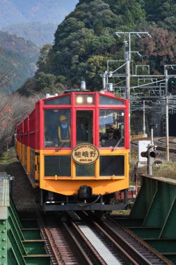 Sakano romantik tren, Kyoto, Japonya
