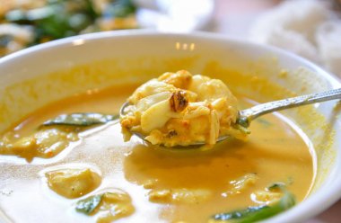 Yengeç köri, Tayland Güney tarzı yiyecek, Phuket, Tayland