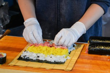 Tsukiji Balık pazarı, tokyo, Japonya