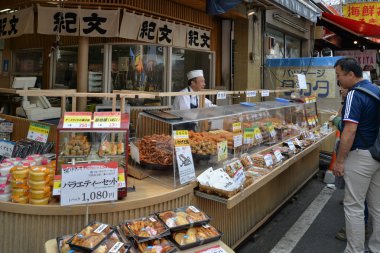 Tsukiji Balık pazarı, tokyo, Japonya