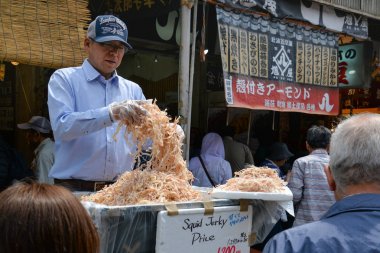 Tsukiji Balık pazarı, tokyo, Japonya