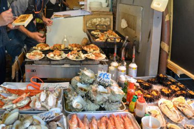 Tsukiji Balık pazarı, tokyo, Japonya