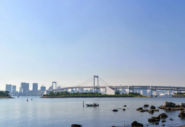 Rainbow bridge, Odaiba, Japonia — Zdjęcie stockowe