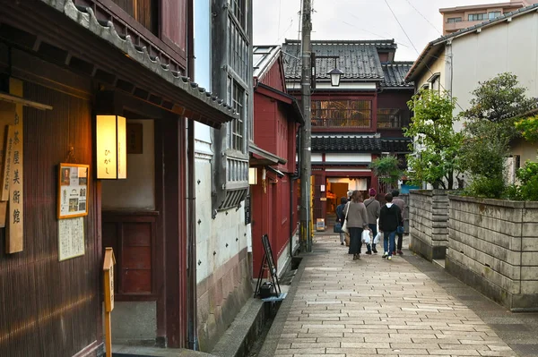 Higashi chaya gai, das Teehausviertel, kanazawa, japan — Stockfoto