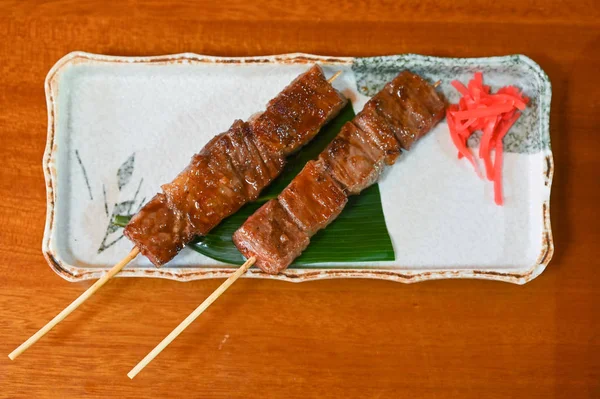 Hida Rindfleischspieß, japanisches Essen, Japan — Stockfoto