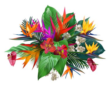 Parlak yaz çiçek kartpostallar için bileşimi