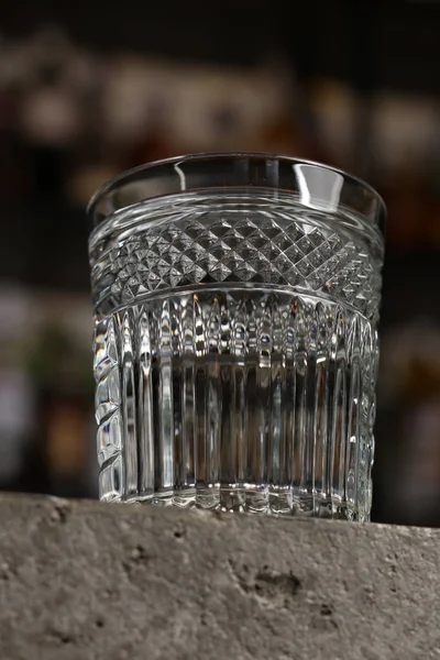 Crystal glass. Close up — Stock Photo, Image