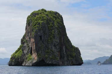 Huge island rock