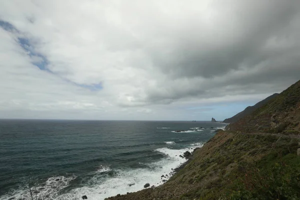 Uitzicht op de Oceaan in Canarische eilanden — Stockfoto