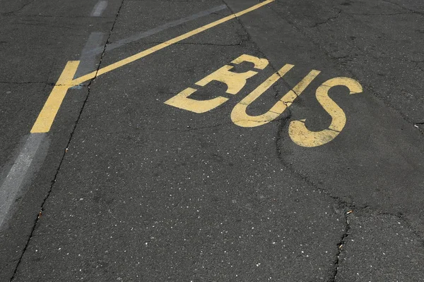 Arrêt de bus. Gros plan — Photo