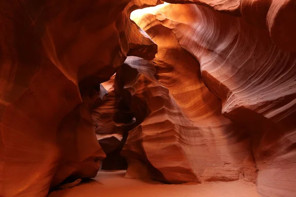 Panoramic view in the famous Antelope Canyon — Stock Photo, Image