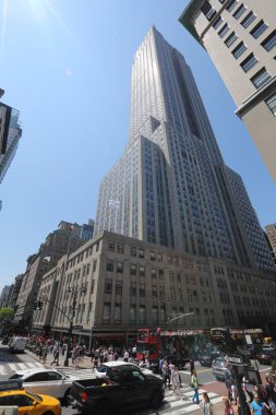 Empire State Binası görünümü. Amerika, New York City - 10 Mayıs 2017