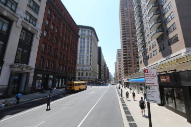 Modern sokak. Amerika, New York City - 10 Mayıs 2017