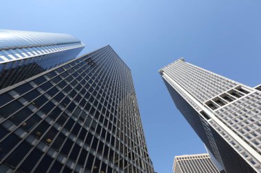 Şaşırtıcı gökdelen New York'ta. Amerika, New York City - 12 Mayıs 2017