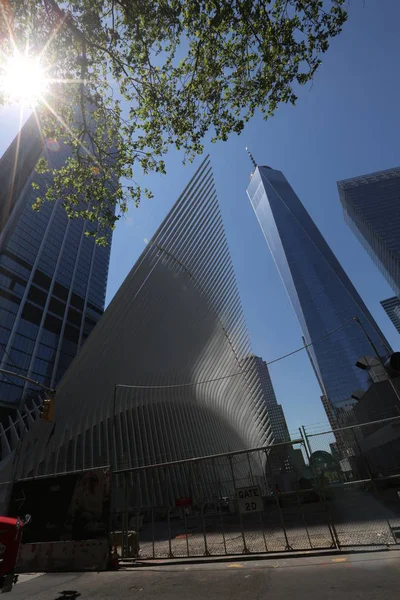 Westfield World Trade Center. America, New York City - 12 maj 2017 — Stockfoto