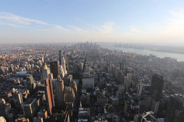 Vue aérienne sur New York. Amérique, New York - 13 mai 2017 — Photo