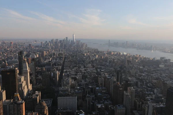 Vista de cima em Nova Iorque. América, Nova York - 13 de maio de 2017 — Fotografia de Stock