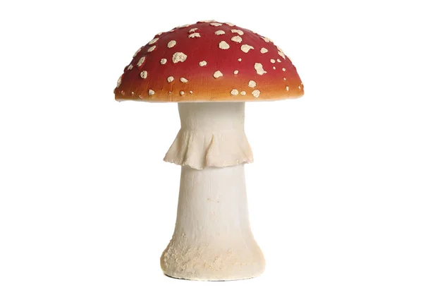 Figura de Amanita muscaria. Fondo blanco —  Fotos de Stock