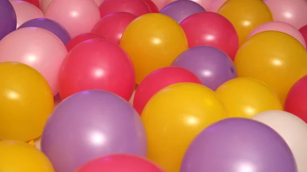 Heap färgglada ballonger — Stockfoto