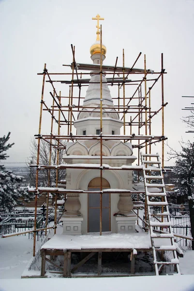 De kerk van de aartsengel Michaël. Mikhaylovskaya Sloboda. Oblast Moskou. Rusland Rechtenvrije Stockfoto's