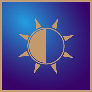 Güneş simgesi. Web Tasarım