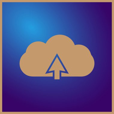 mavi renkli vektör çizim üzerinde bulut