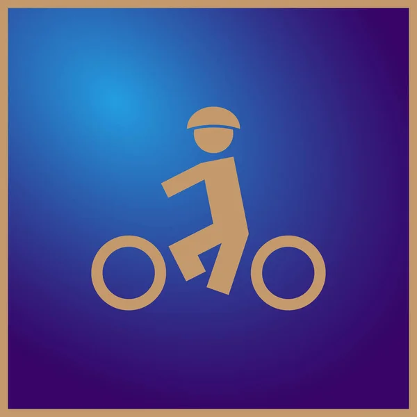 Icône de vélo. conception web — Image vectorielle