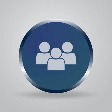 Adam simge vektör, grup insanlar düz tasarım