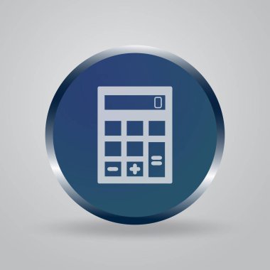 Vektör hesap makinesi web simgesi
