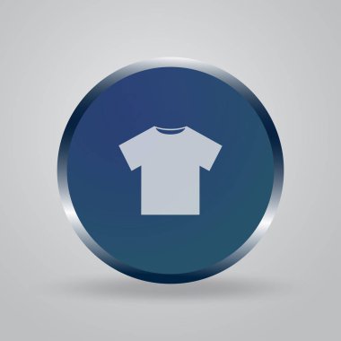 Gri arka plan üzerinde izole T-shirt şablonu