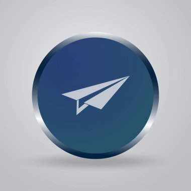 Uçak web tasarım simgesi