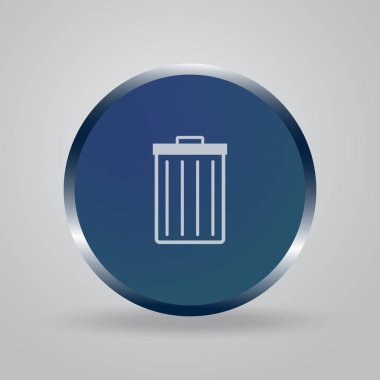 Temiz simgesi tutun. İşareti çöp değil. Hisse senedi vektör çizim