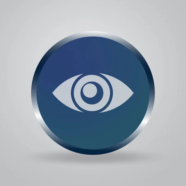 Icono del ojo. Estilo de diseño plano . — Vector de stock