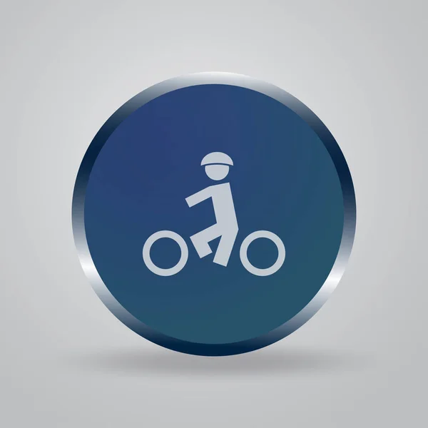 Icono de bicicleta vector ilustración — Vector de stock