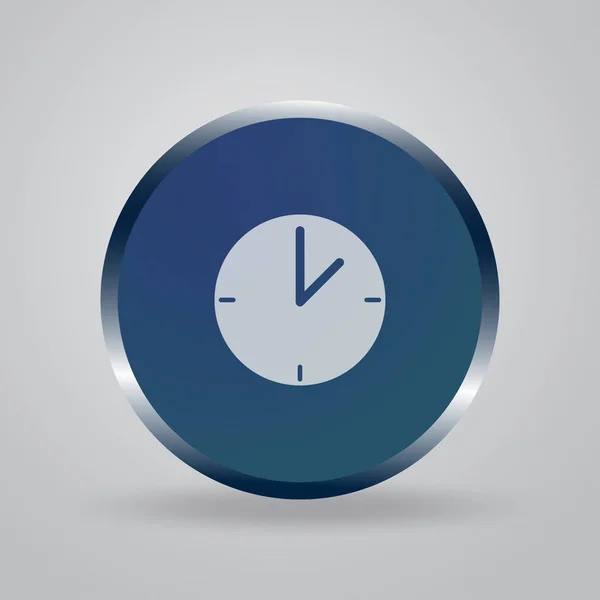 Uhr Icon Design. Bürouhr-Ikone — Stockvektor