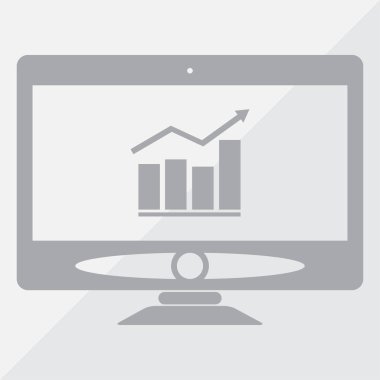 monitör web tasarım simgesi