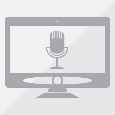 monitör web tasarım simgesi