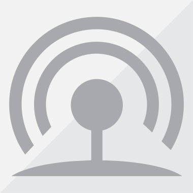 RSS simgesi düz stil ikonu. Vektör çizim