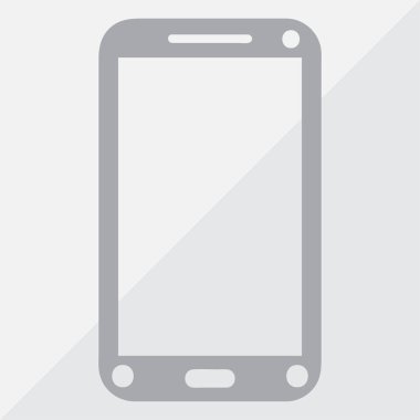 mükemmel detaylı modern akıllı telefon yalıtım vektör