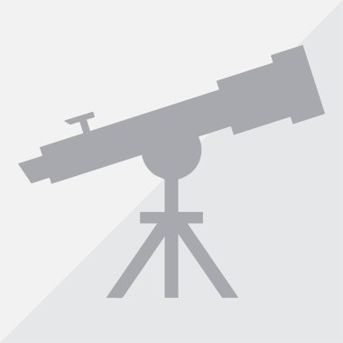 Teleskop web tasarım simgesi