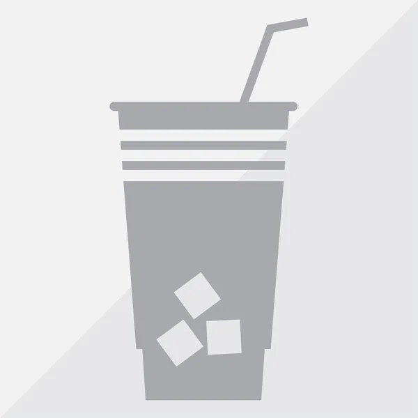 Graues Cocktail-Symbol isoliert auf dem Hintergrund. modernes flaches Piktogramm, Business, Marketing, Internetkonzept. trendiges einfaches Vektorsymbol für die Gestaltung von Webseiten oder für die Schaltfläche zur mobilen App. Logo-Illustration — Stockvektor